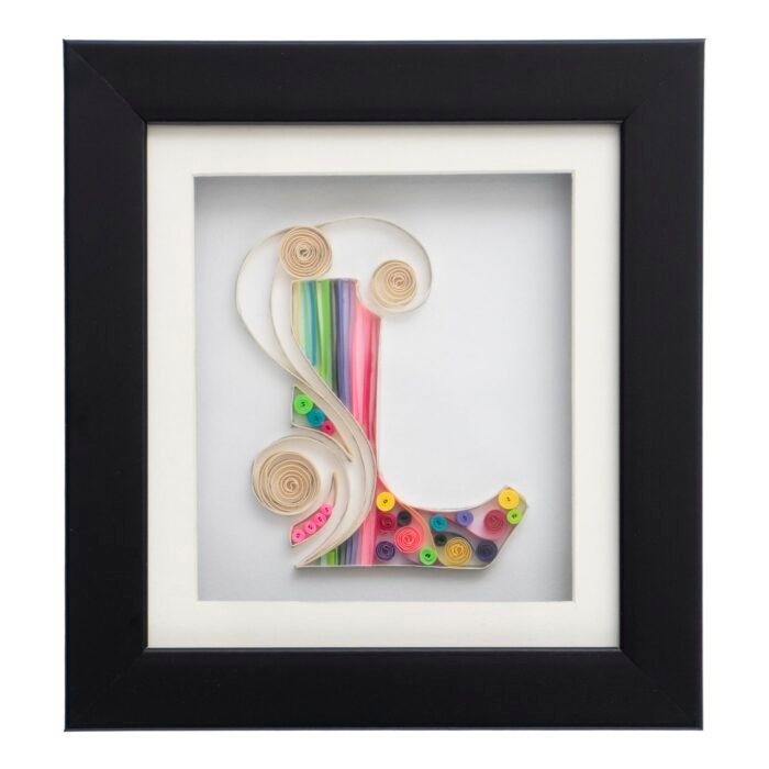 Quilling Art - The letter 'L'