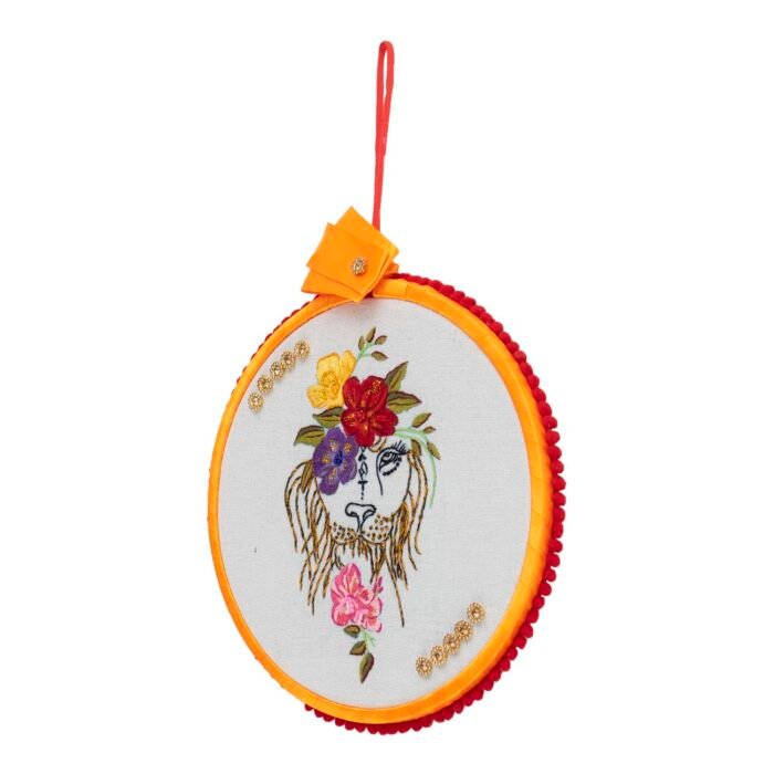 Embroidery Hoop - Flower Lion