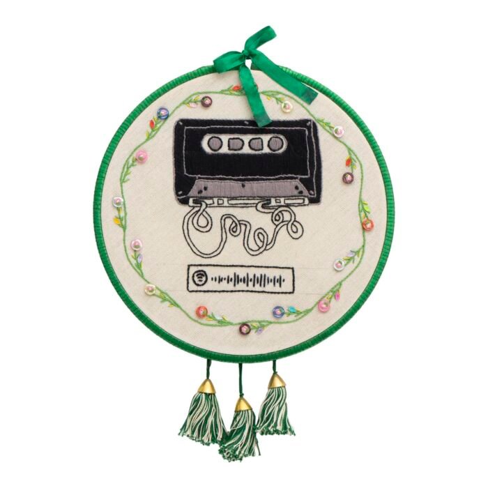 Customisable Spotify Embroidery Hoop