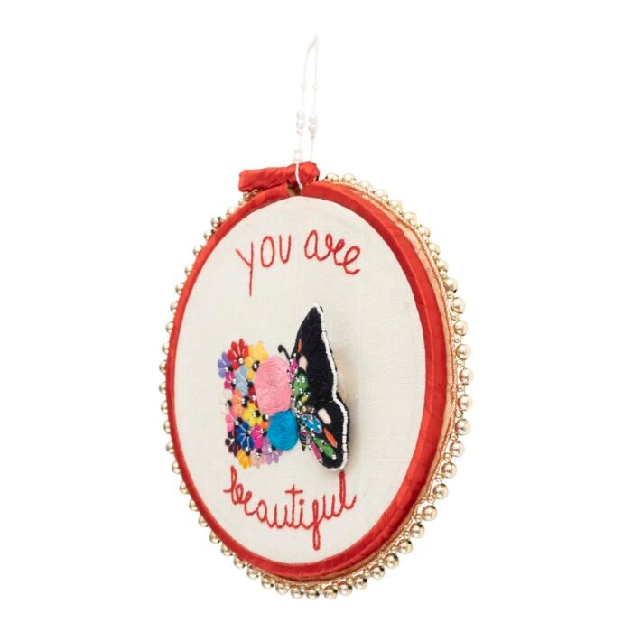 Embroidery Hoop: Butterfly-You are beautiful