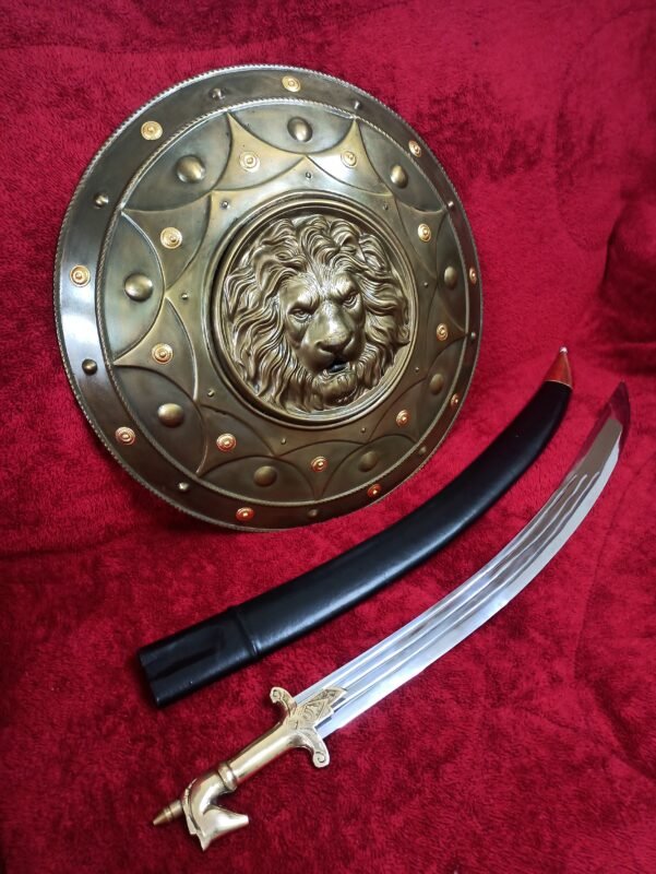 Bahubali Lion Head Sword and Shield