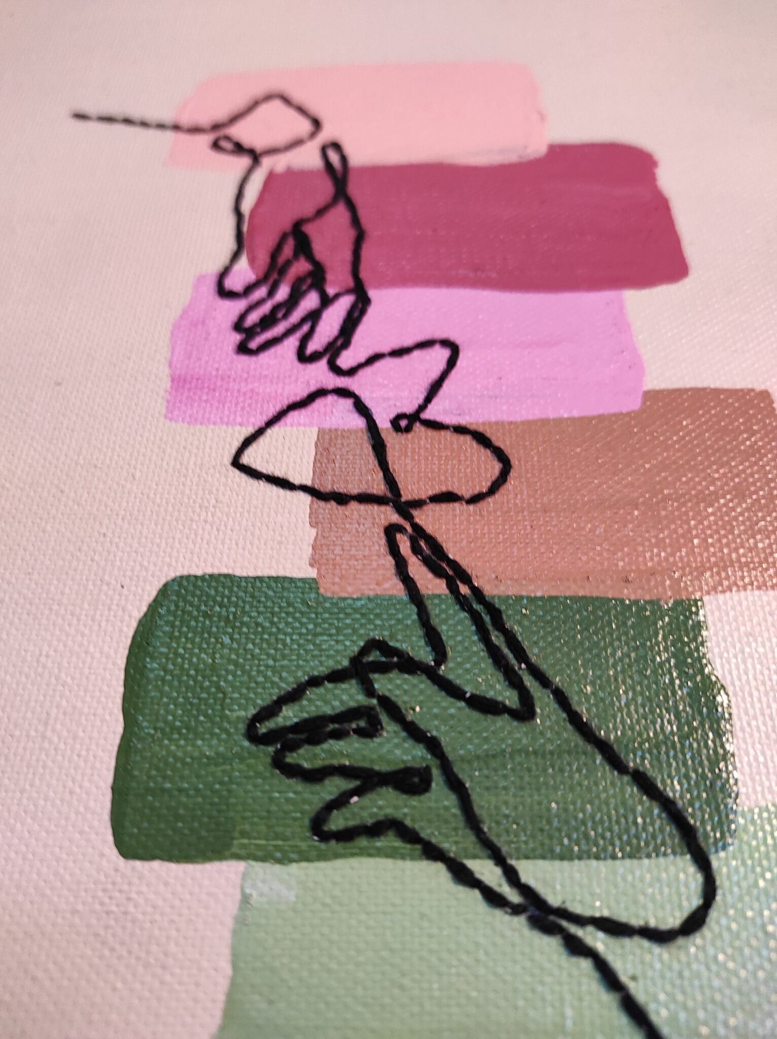 Buy Canvas Embroidery The Creation Of Adam SMEWIndia