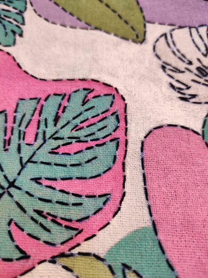 Embroidery Hoop - Leaf Pattern