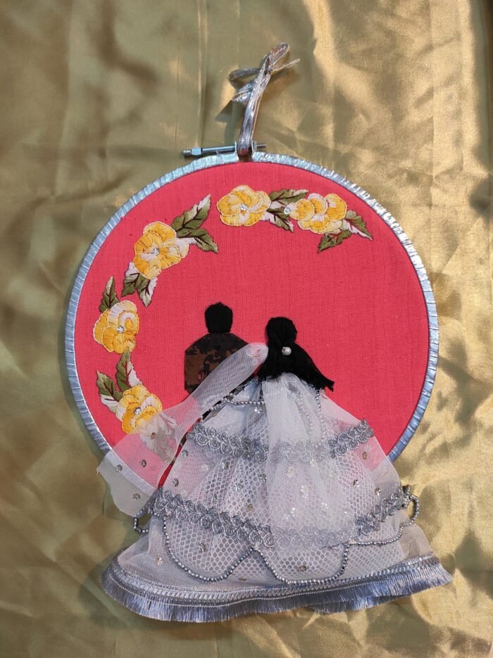 Personalized Wedding Embroidery Hoop