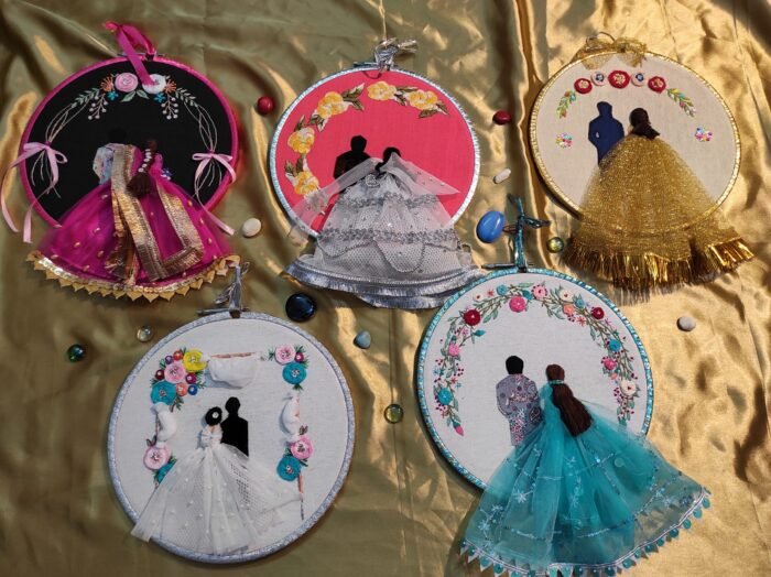 Personalized Wedding Embroidery Hoop
