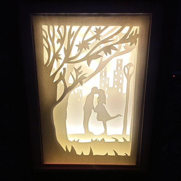 Shadow Box - Couple in city