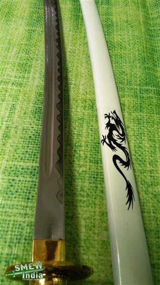 White Dragon Katana Sword