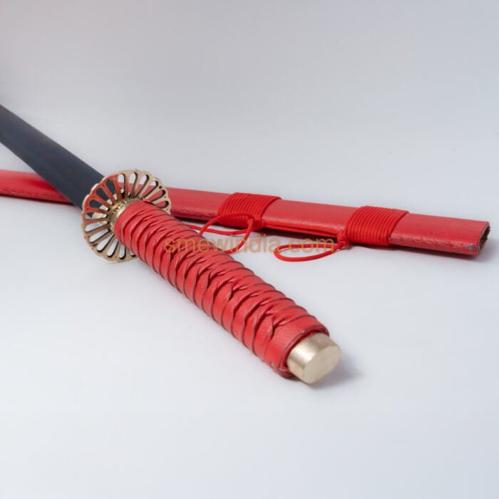 Red Ninja Katana with black blade