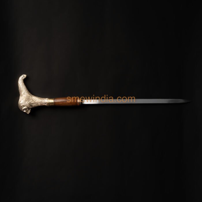 Lion’s Gaze Gupti Cane - Brass Handle Sword Stick